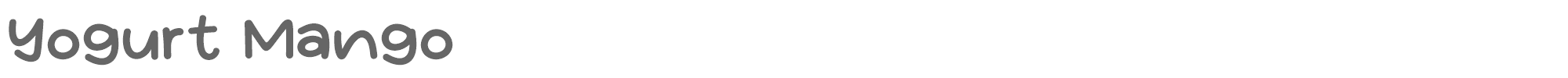 Yogurt Mango Yogurt Mango.otf font preview